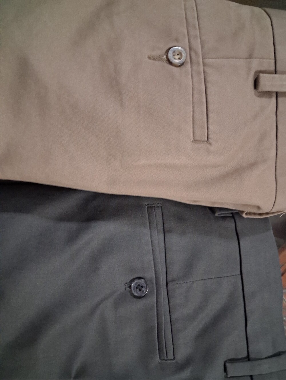 Men's Classic Chino Pants - Khaki and Olive